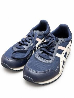 ASICS Tiger Runner Women's 9.5 Navy Pink White Retro Running Sneakers